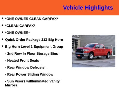 2025 RAM 1500 Big Horn/Lone Star