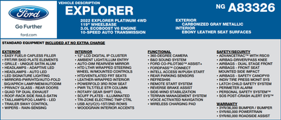 2022 Ford Explorer Platinum