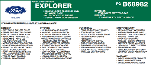 2023 Ford Explorer Platinum