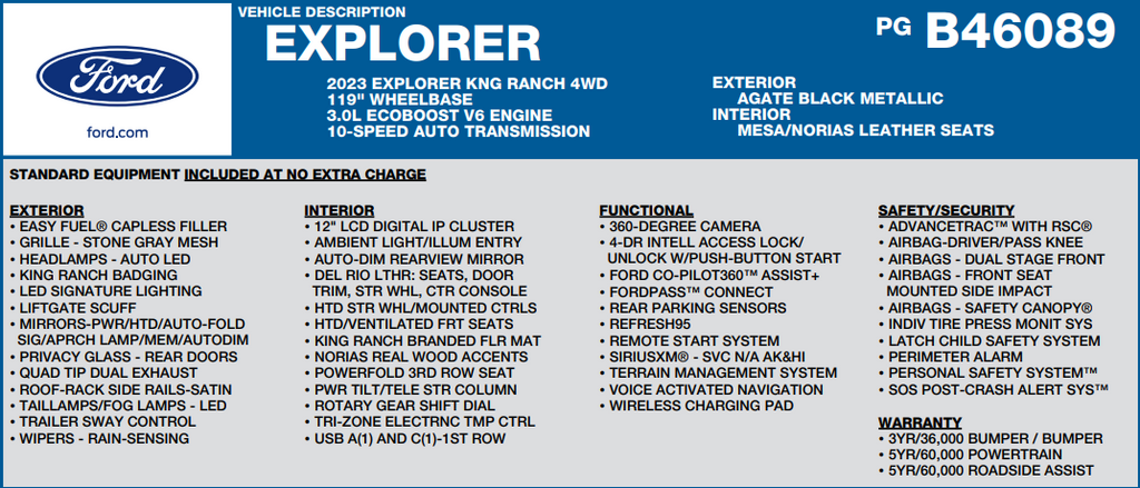 2023 Ford Explorer King Ranch 4WD's photo