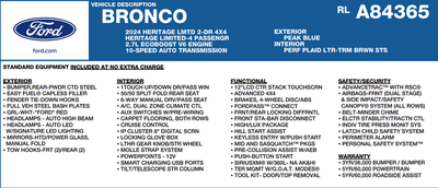 2024 Ford Bronco Heritage Limited Edition
