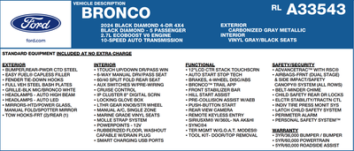 2024 Ford Bronco Black Diamond