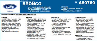 2024 Ford Bronco Black Diamond
