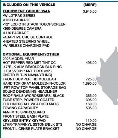 2023 Ford Bronco Wildtrak