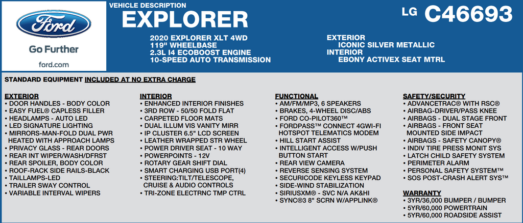 2020 Ford Explorer XLT