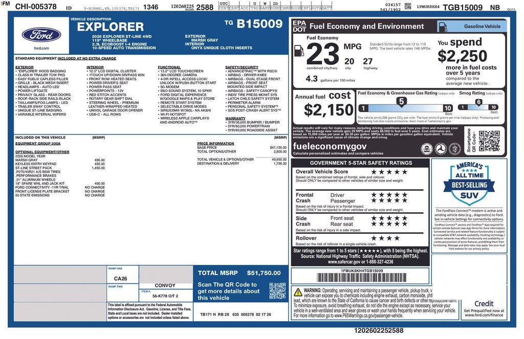2026 Ford Explorer ST-Line