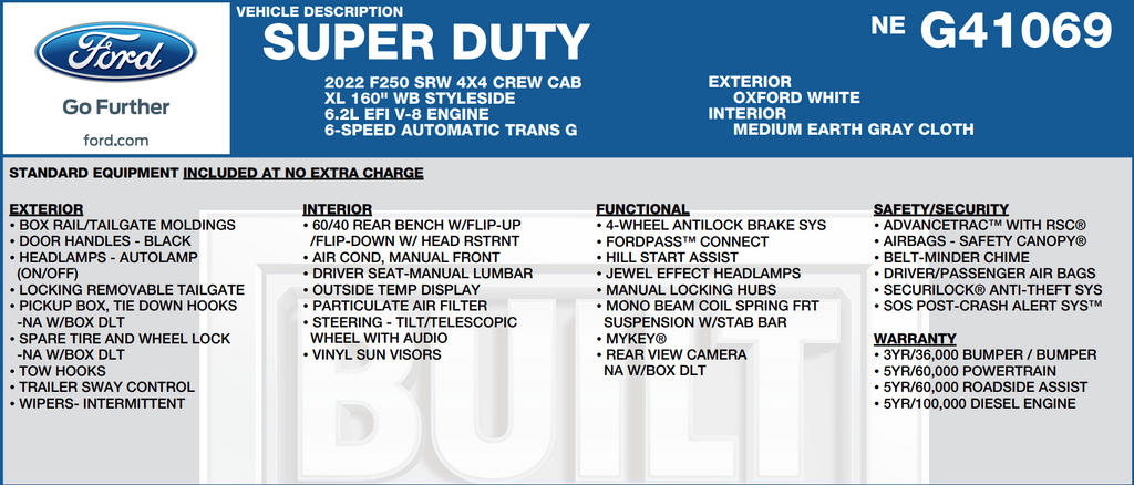 2022 Ford F-250 XL 4x4 Crew Cab 6-3/4' Box's photo