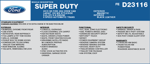 2015 Ford F-350SD Lariat