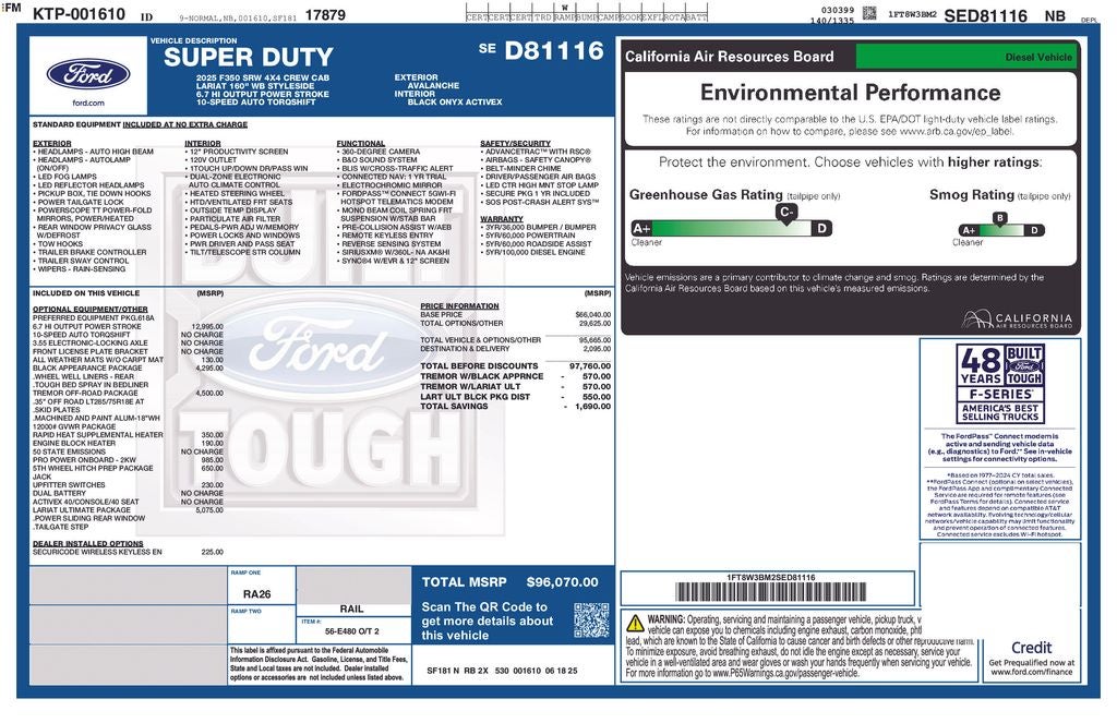 2025 Ford F-350SD Lariat