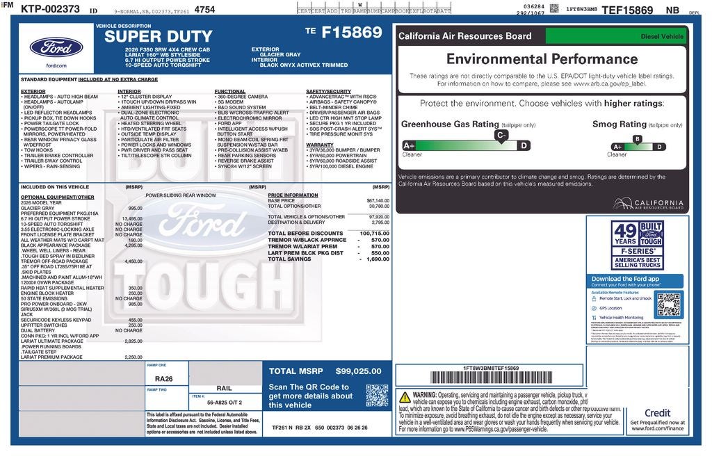 2026 Ford F-350SD Lariat