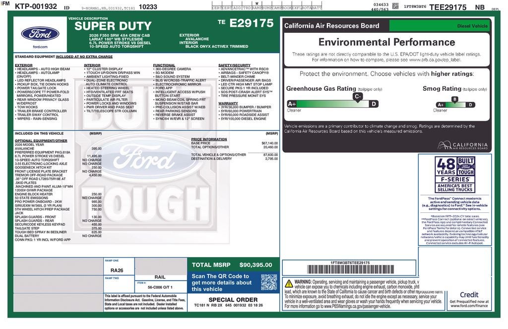 2026 Ford F-350SD Lariat