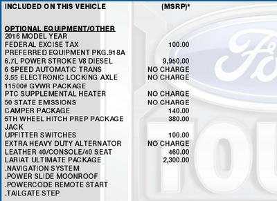 2016 Ford F-350SD Lariat
