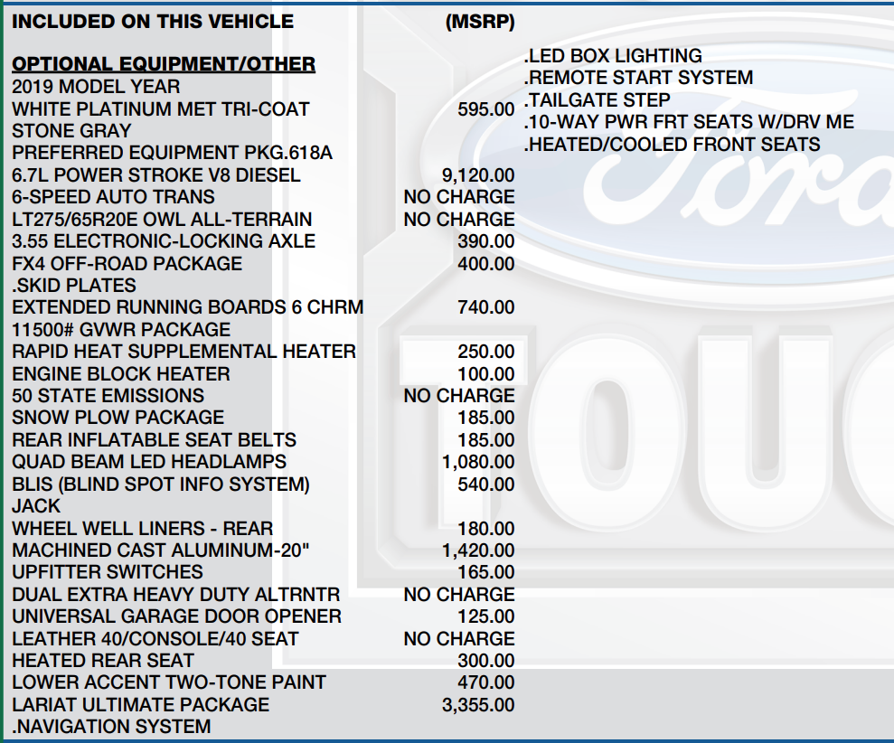 2019 Ford F-350SD Lariat