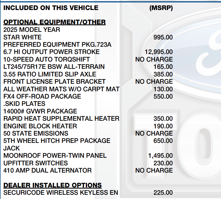 2025 Ford F-350SD Platinum DRW
