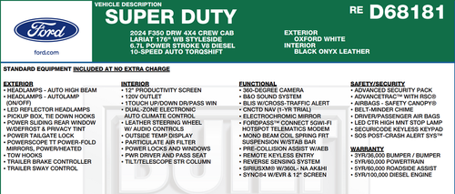 2024 Ford F-350SD Lariat DRW