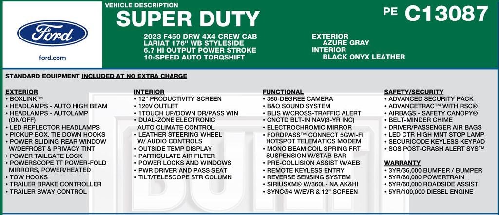 2023 Ford F-450SD Lariat DRW
