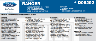 2022 Ford Ranger XLT