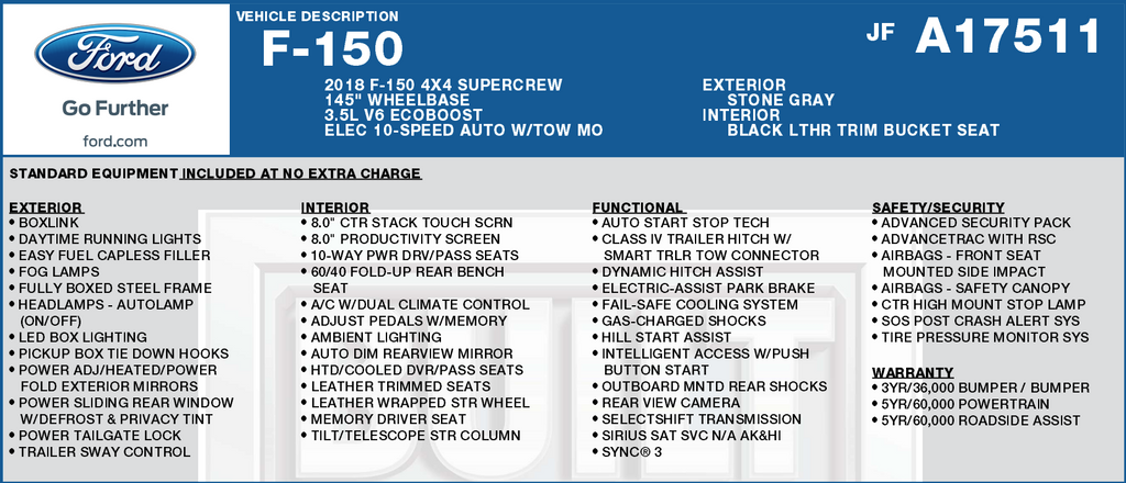 2018 Ford F-150 Lariat