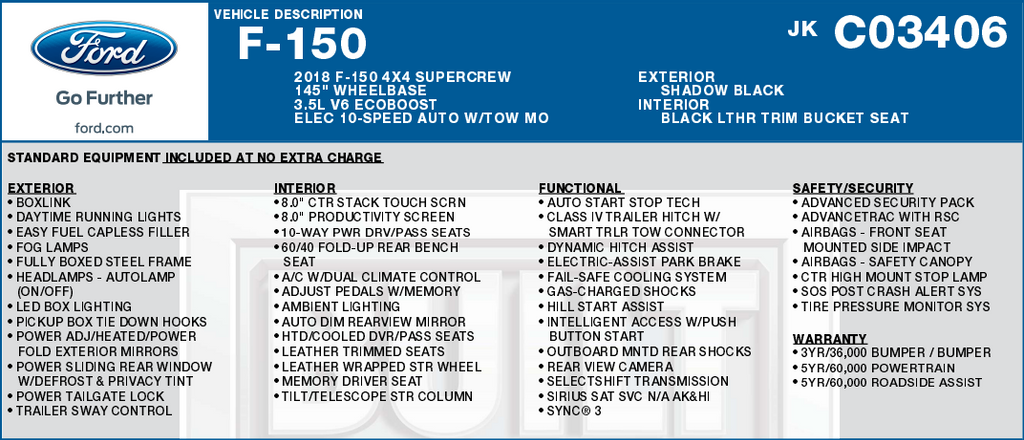 2018 Ford F-150 Lariat 4x4 SuperCrew 5-1/2 Box's photo