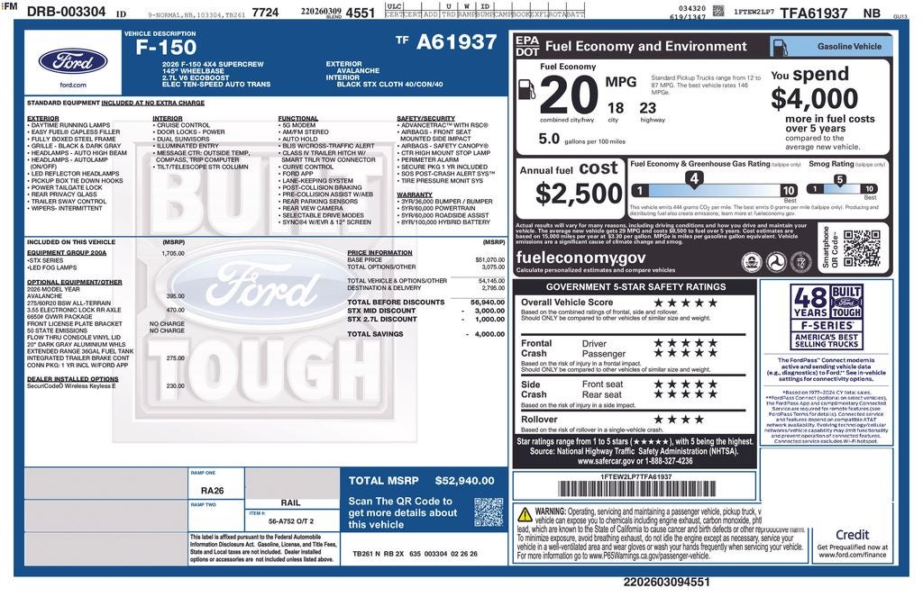 2026 Ford F-150 STX