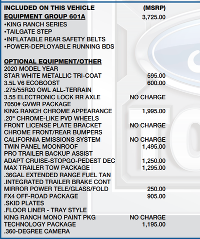 2020 Ford F-150 King Ranch