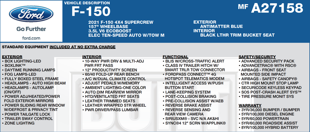 2021 Ford F-150 Lariat