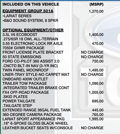 2021 Ford F-150 Lariat