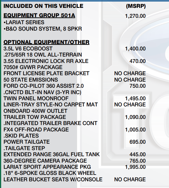 2021 Ford F-150 Lariat