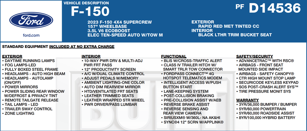 2023 Ford F-150 Lariat