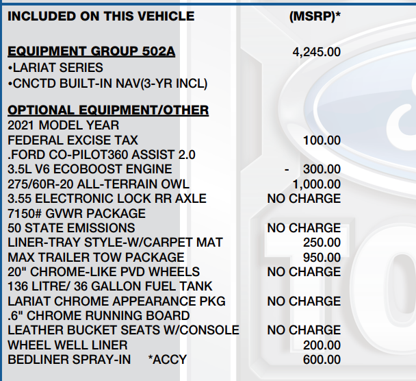 2021 Ford F-150 Lariat