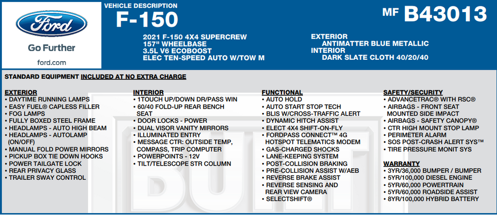 2021 Ford F-150 XLT