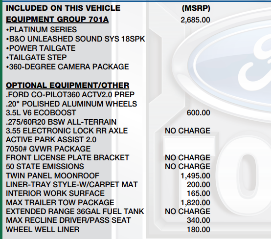 2021 Ford F-150 Platinum