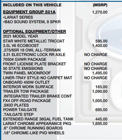2021 Ford F-150 Lariat