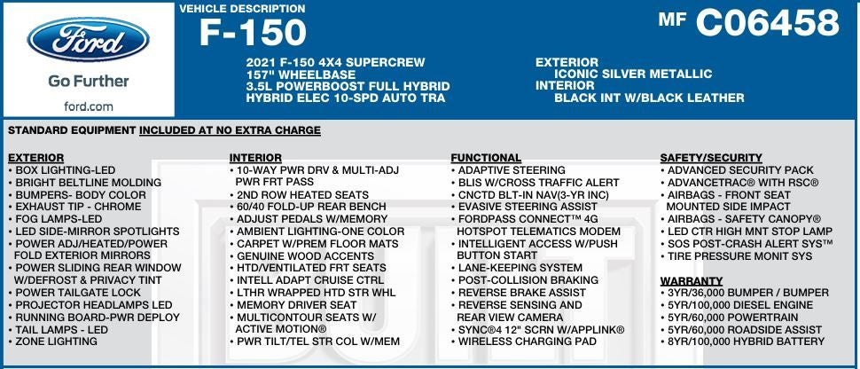 2021 Ford F-150 Platinum