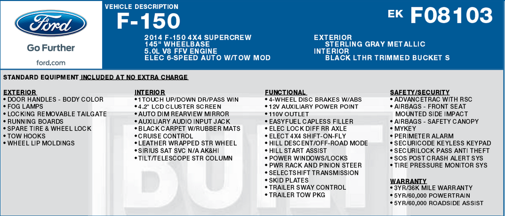 2014 Ford F-150 FX4