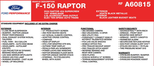 2024 Ford F-150 Raptor