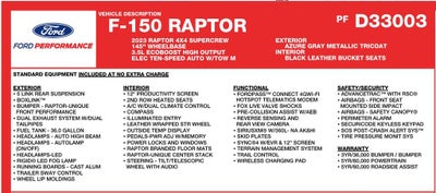 2023 Ford F-150 Raptor