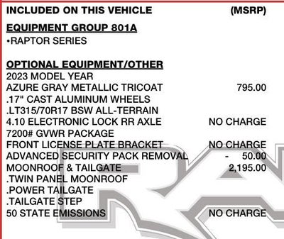 2023 Ford F-150 Raptor