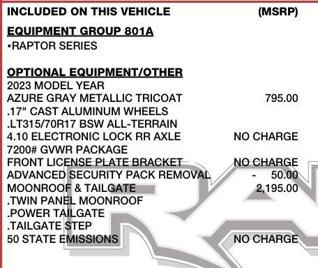 2023 Ford F-150 Raptor