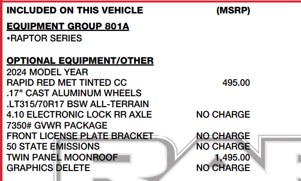 2024 Ford F-150 Raptor
