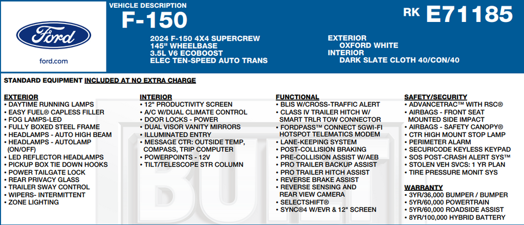 2024 Ford F-150 XLT