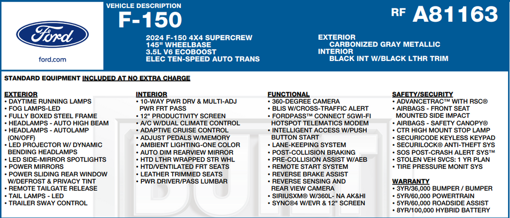 2024 Ford F-150 Lariat