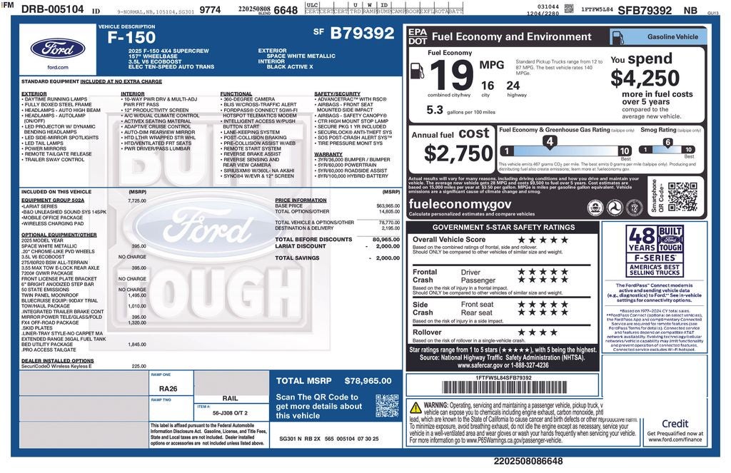 2025 Ford F-150 Lariat