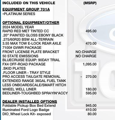 2024 Ford F-150 Platinum
