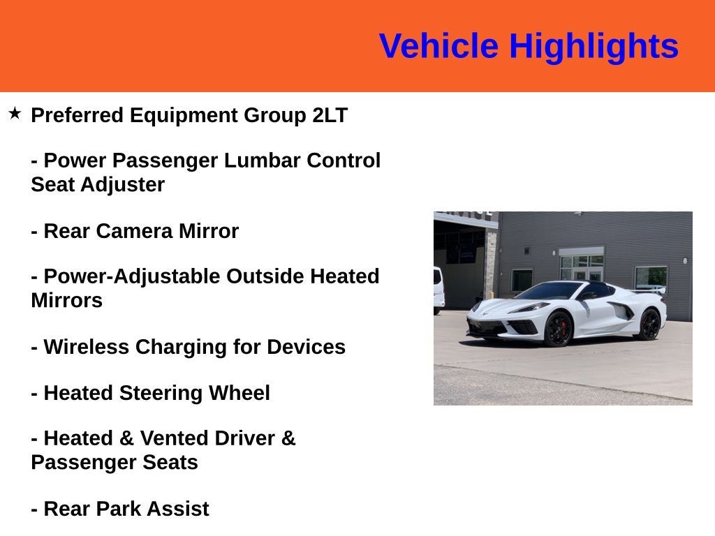 2022 Chevrolet Corvette Stingray 2LT
