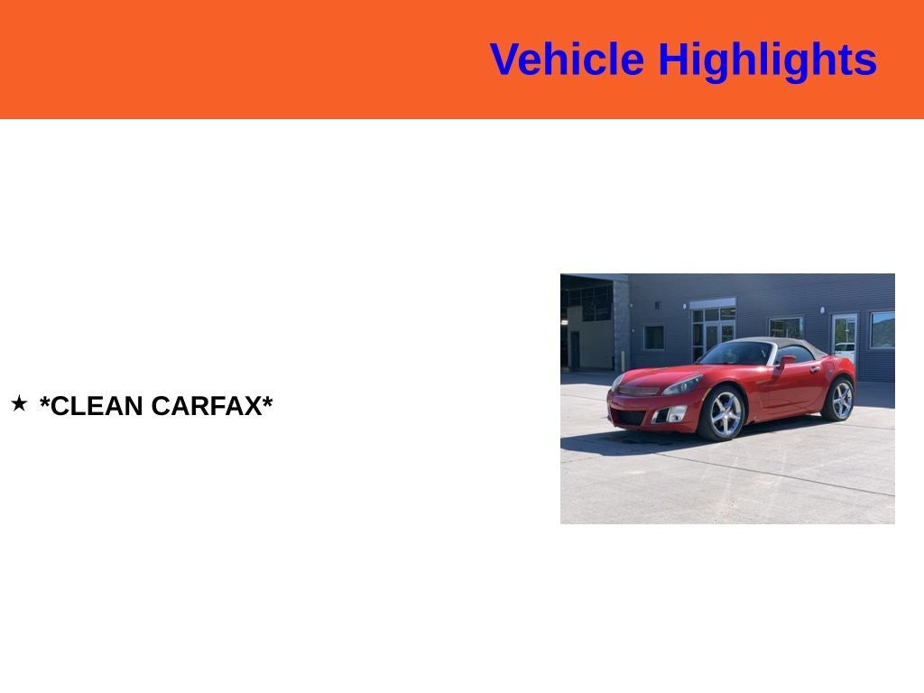 2007 Saturn Sky Red Line
