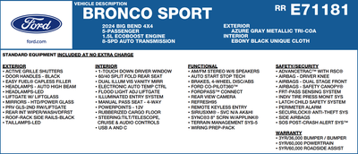 2024 Ford Bronco Sport Big Bend