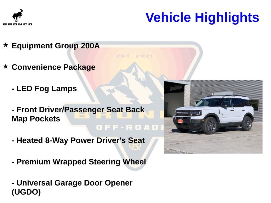 2025 Ford Bronco Sport Big Bend