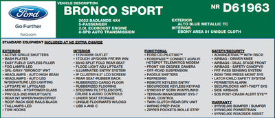2022 Ford Bronco Sport Badlands