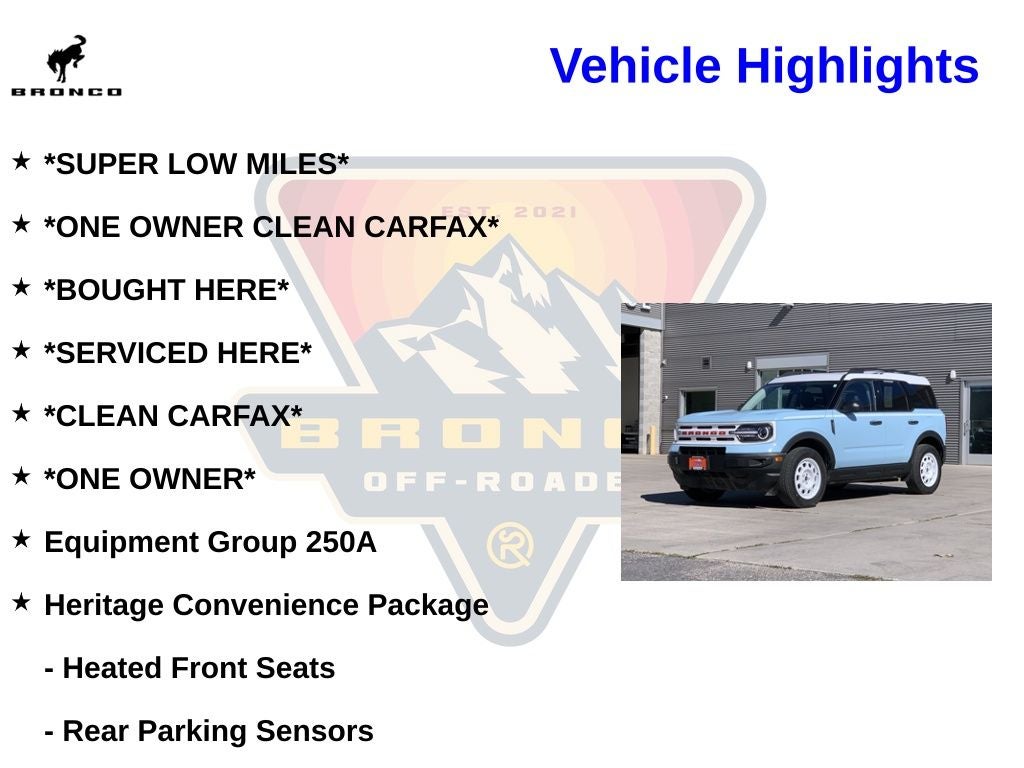 2024 Ford Bronco Sport Heritage